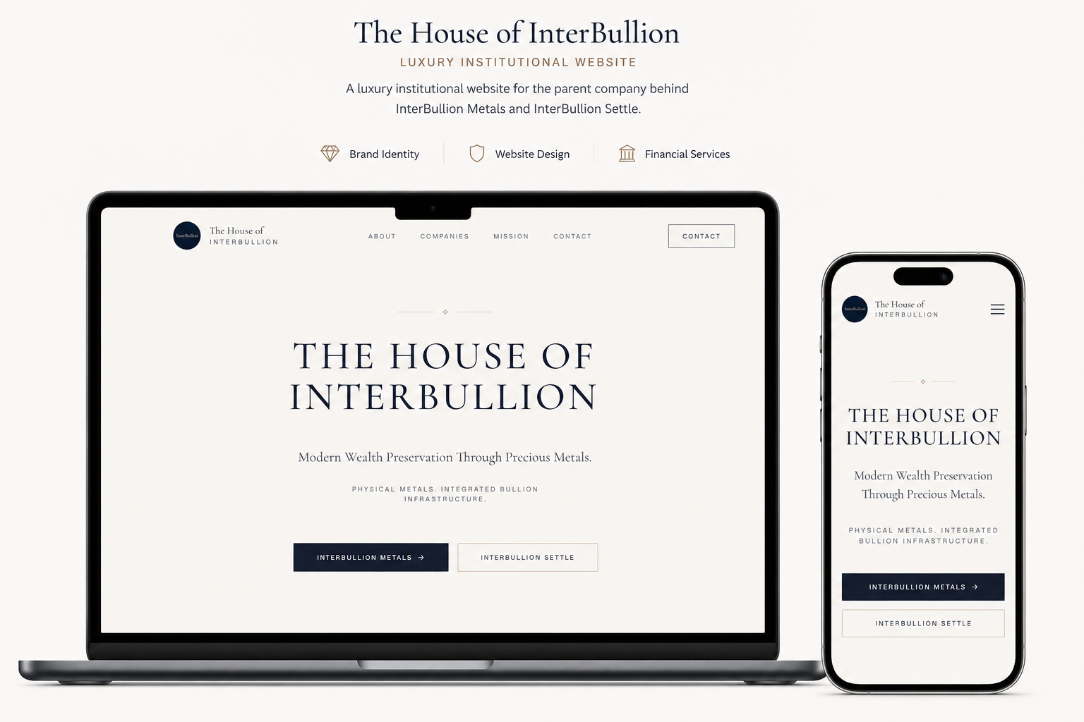 The House of InterBullion website screenshot